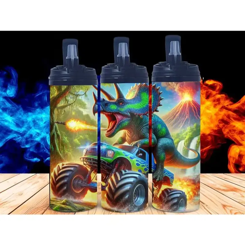 Dino Monster Truck Drinkware - Style 2