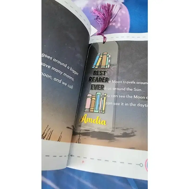 Acrylic Bookmarks - set of 2