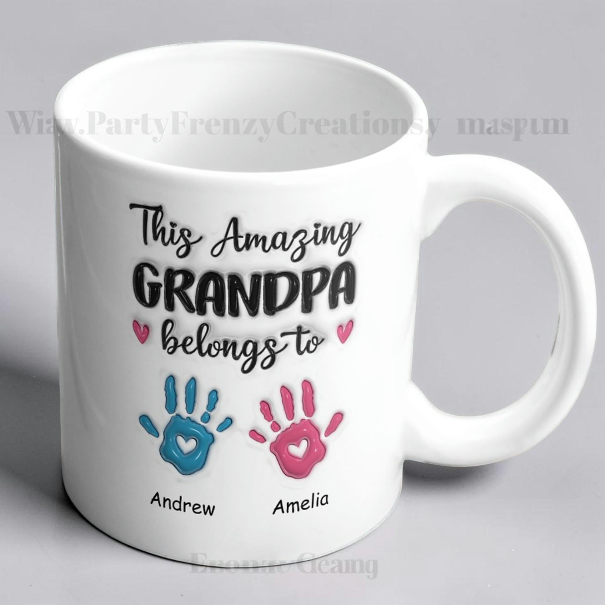 Amazing Grandpa Mug - with Grand Kids Name