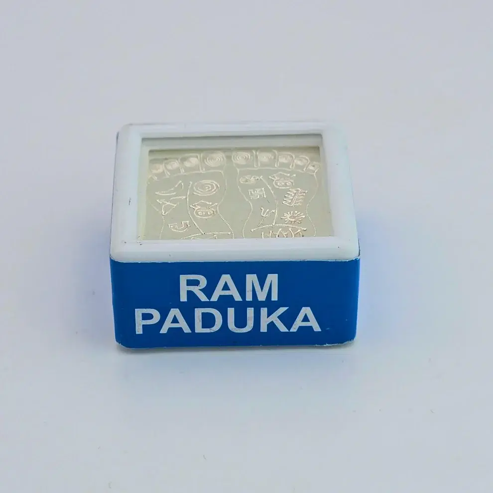 Real Silver Ram Padam – Auspicious Divine Footprint for Pooja & Gifting
