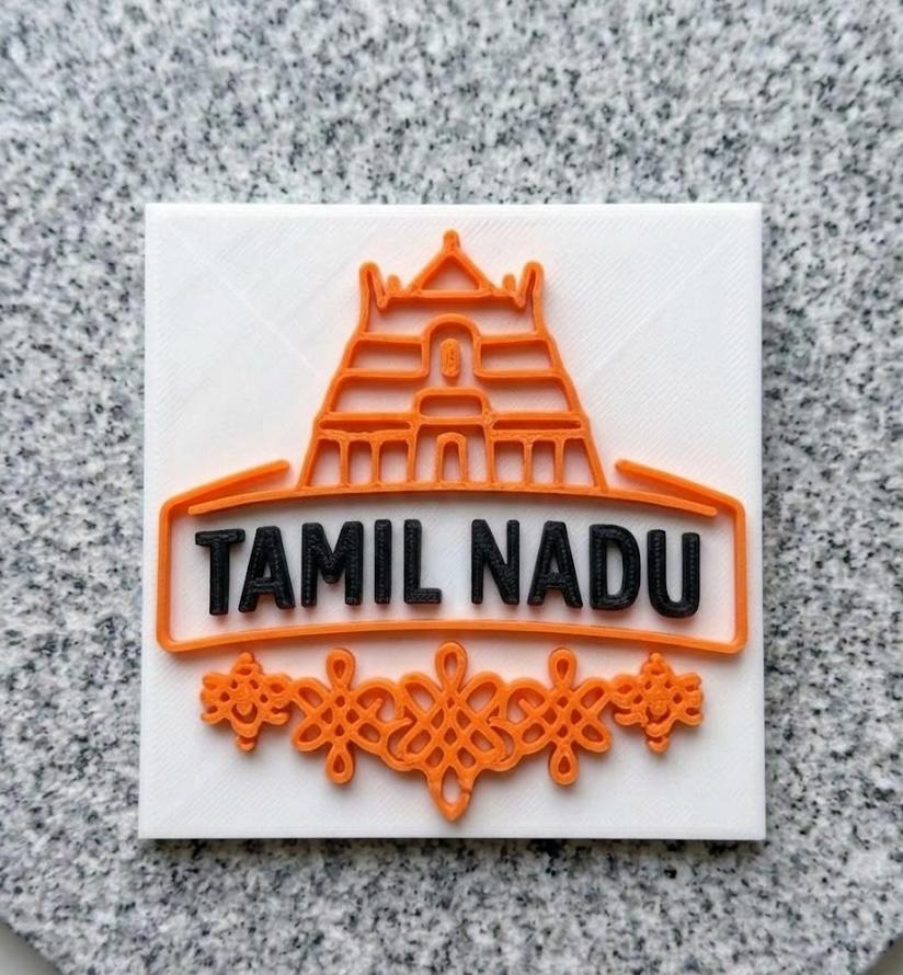 Tamil Nadu Souvenir Fridge Magnet