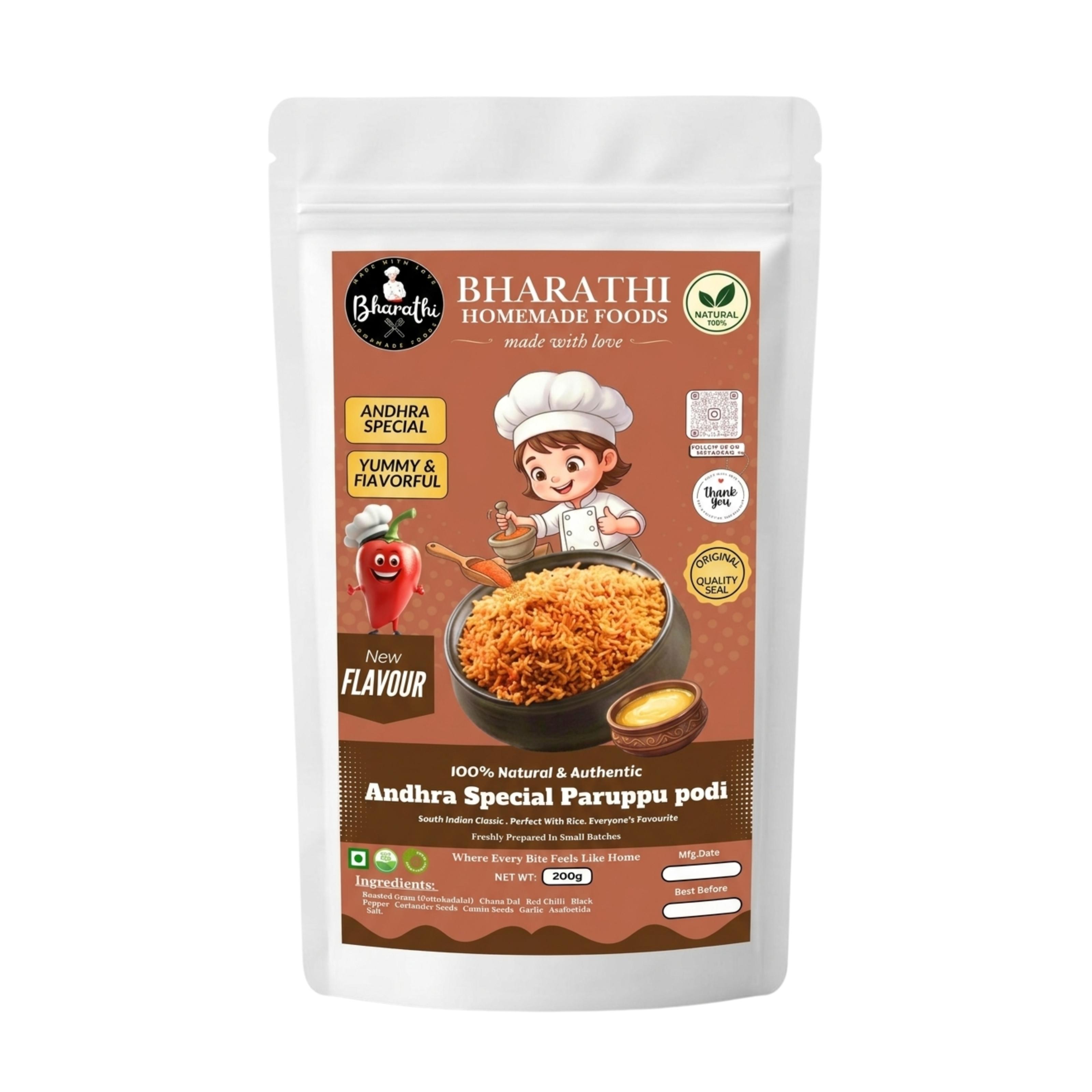 Andhra Special Paruppu Podi - Rice Mx