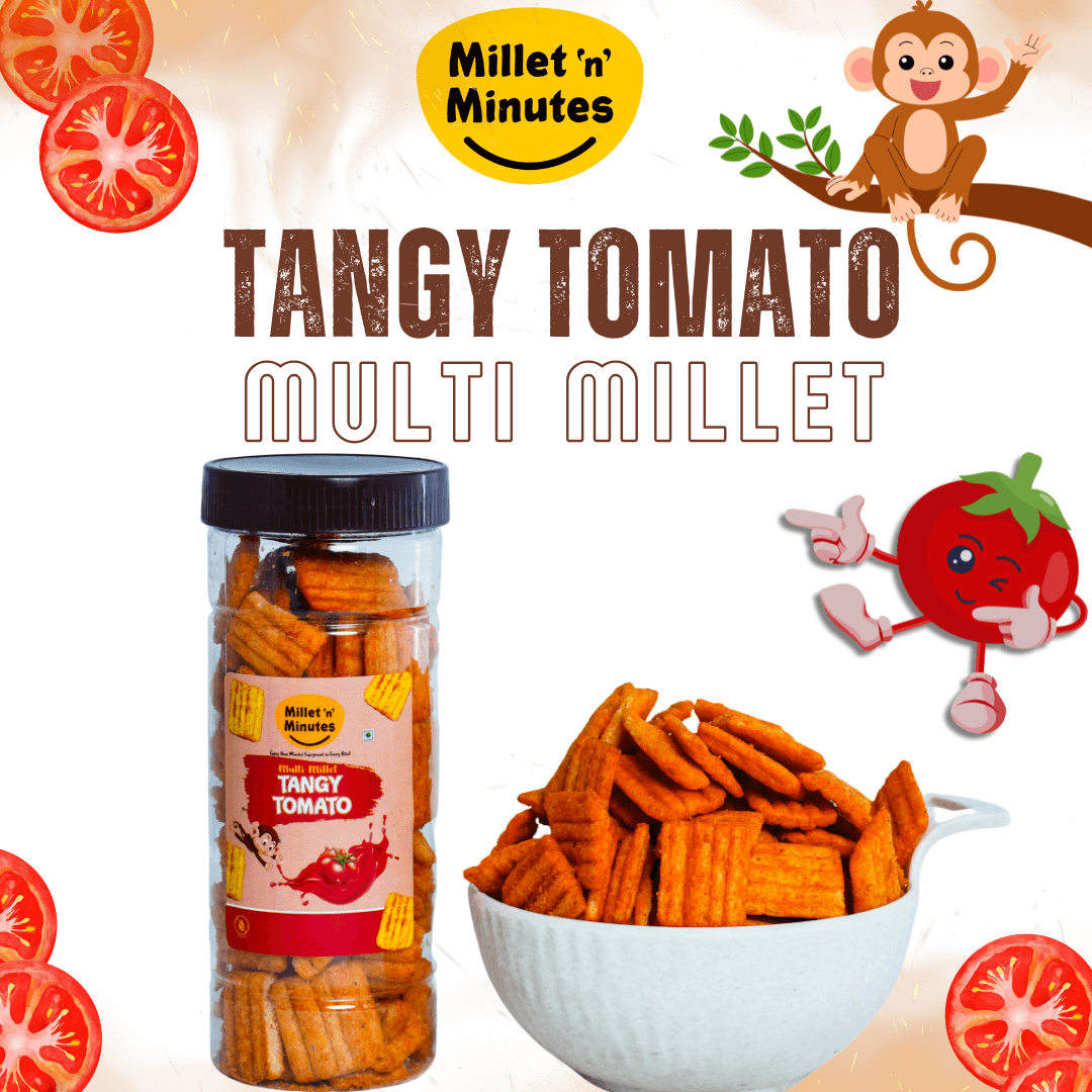 Multi Millet Tangy Tomato-Healthy Crunchy snacks
