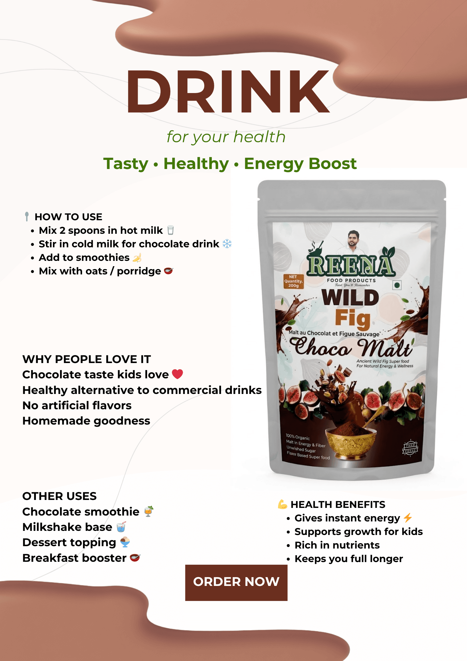 Wild Fig Choco Malt 200 gm