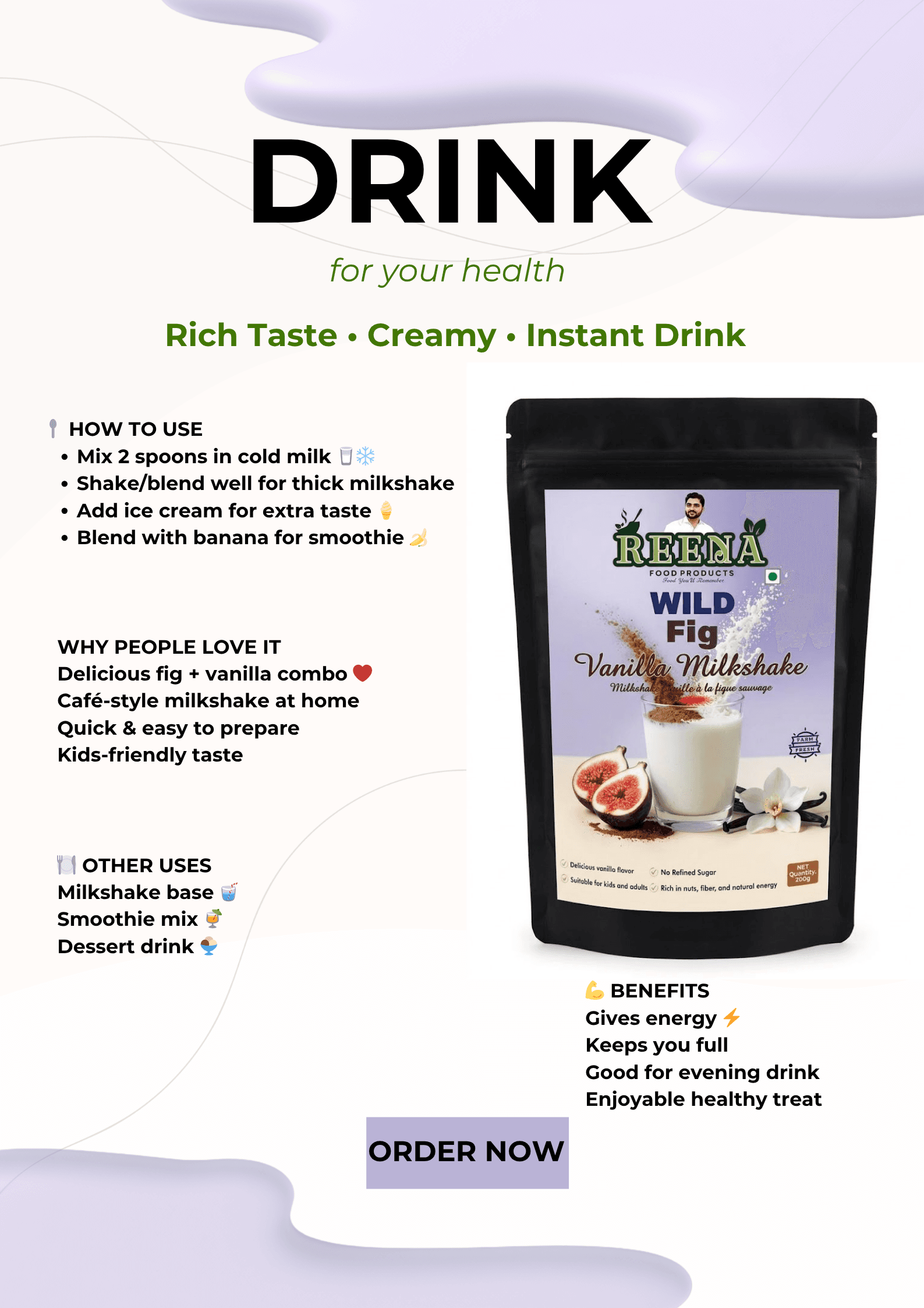 Wild Fig Vanilla Powder 200 gm