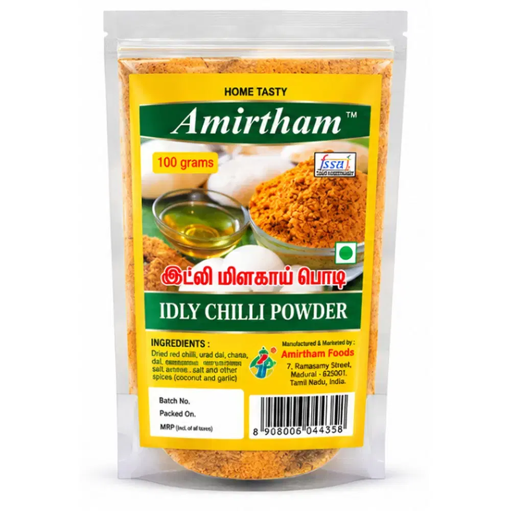 Amirtham Idly Chilli Powder without Garlic