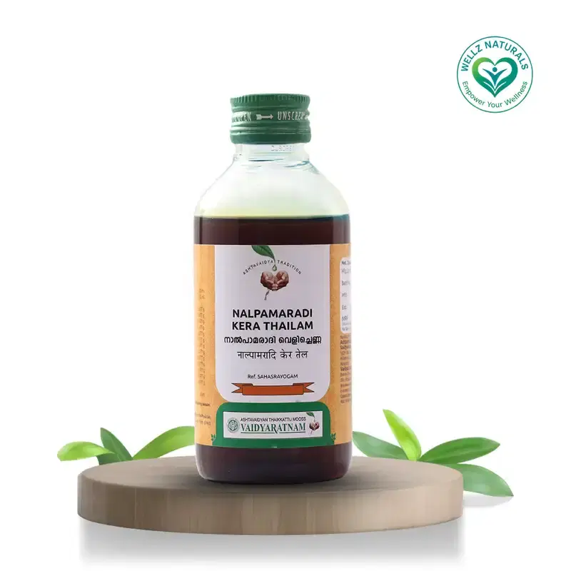 Nalpamaradi Kera Thailam - Ayurvedic Brightening & Skin Repair Oil - 200 ml Nalpamaradi Kera Thailam - Ayurvedic Brightening & Skin Repair Oil - 200 ml