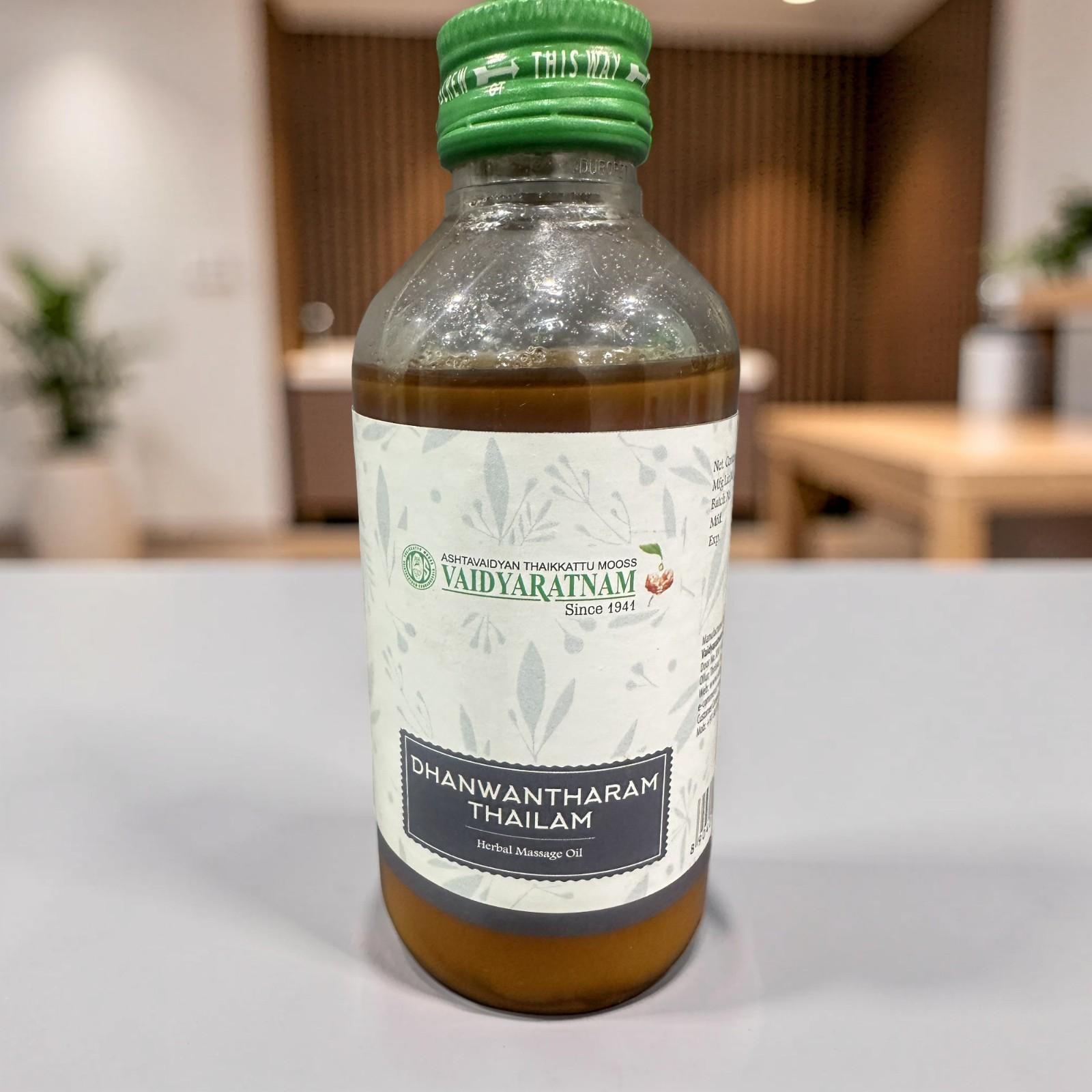 Dhanwantharam Thailam - Traditional Ayurvedic Body & Massage Oil - 200 ml Dhanwantharam Thailam - Traditional Ayurvedic Body & Massage Oil - 200 ml