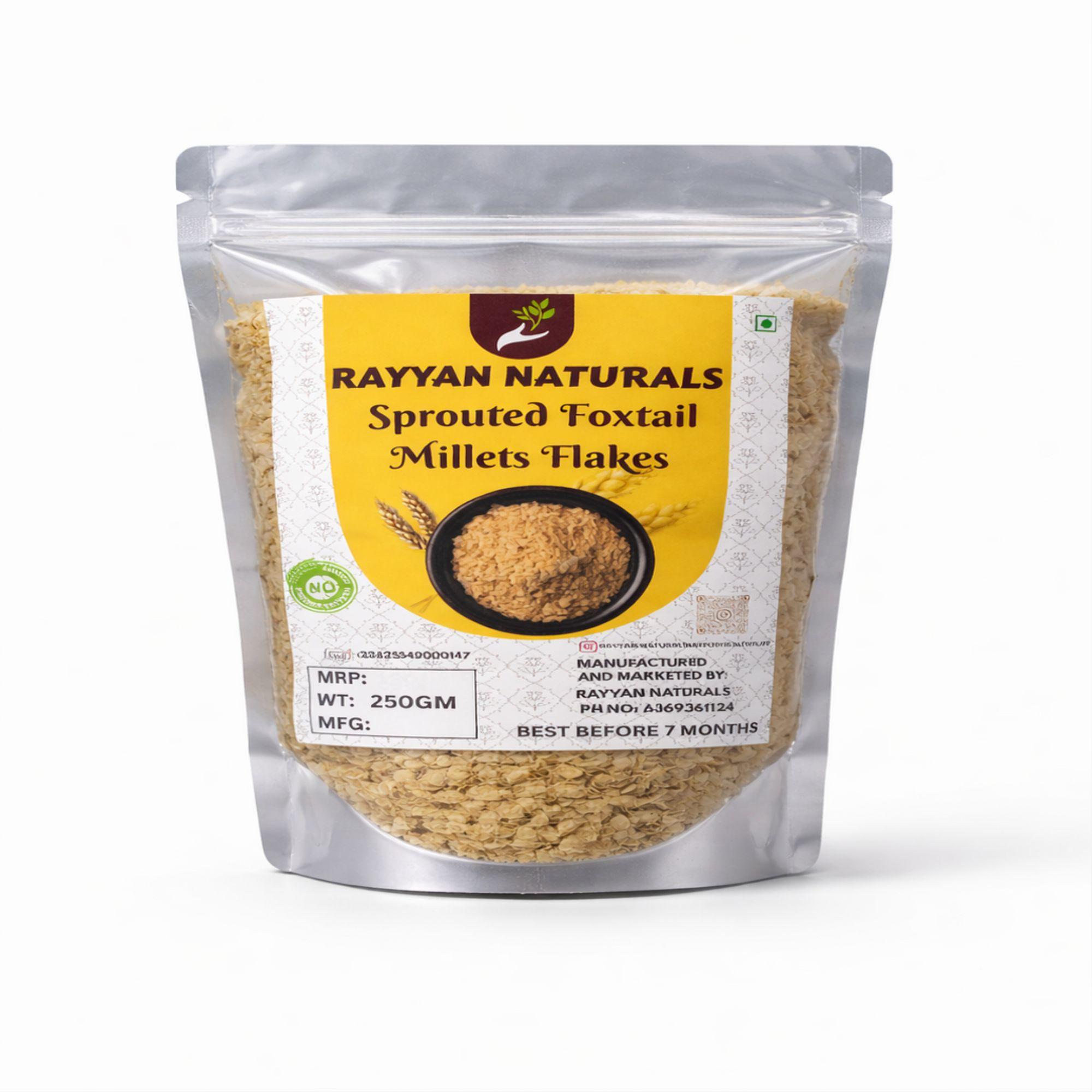 Sprouted Foxtail Millets Flakes Sprouted Foxtail Millets Flakes