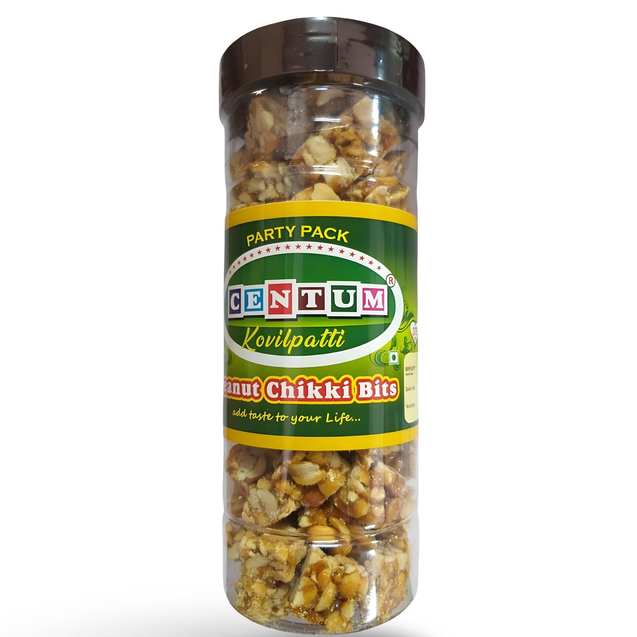 Peanut Chikki Bits Party Pack - Mini Kadalai Mittai Bites - Crunchy Jaggery Snack for Sharing Peanut Chikki Bits Party Pack - Mini Kadalai Mittai Bites - Crunchy Jaggery Snack for Sharing