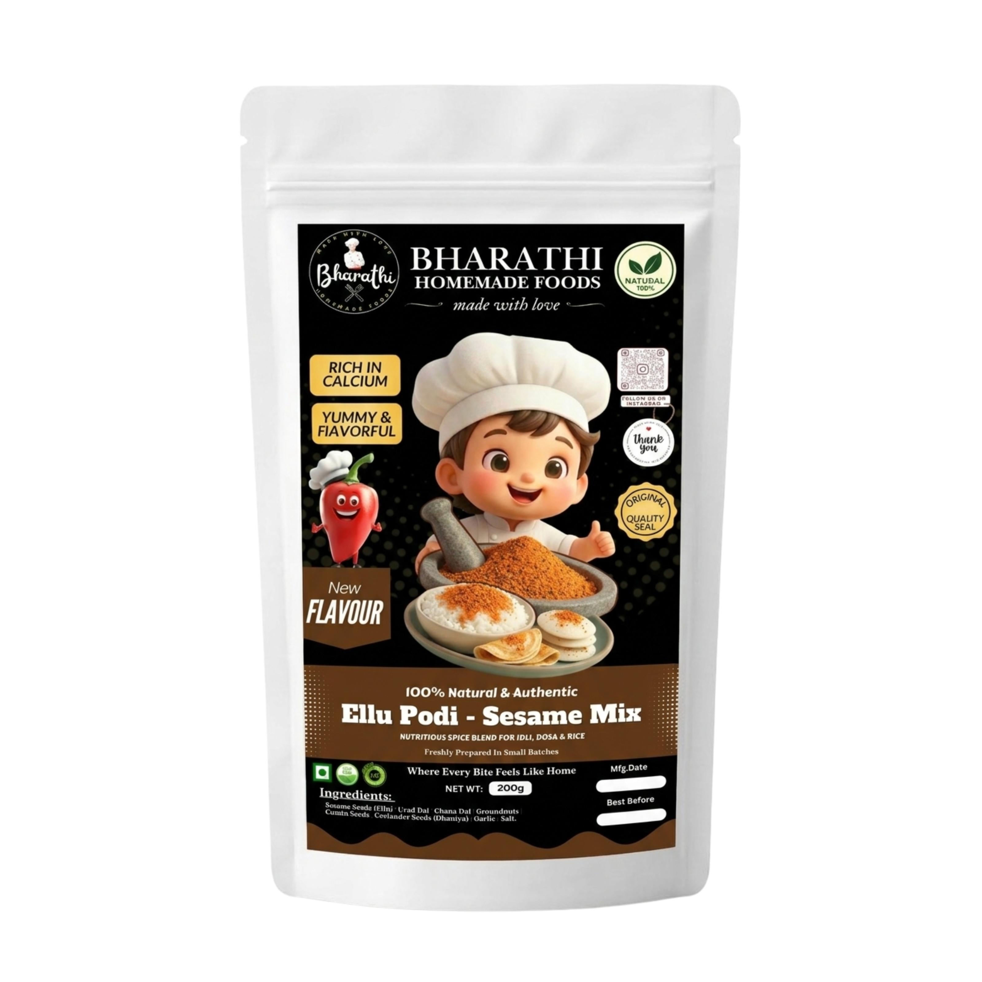 Ellu Podi- Sesame Mix- Idli Dosa & Rice Mix Ellu Podi- Sesame Mix- Idli Dosa & Rice Mix