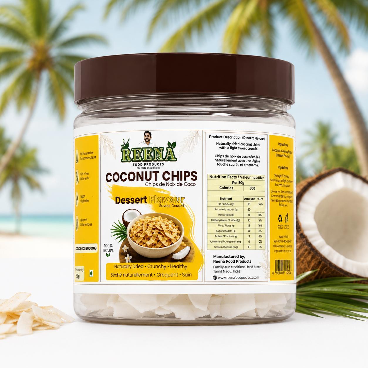 COCONUT CHIPS DESSERT 50G COCONUT CHIPS DESSERT 50G