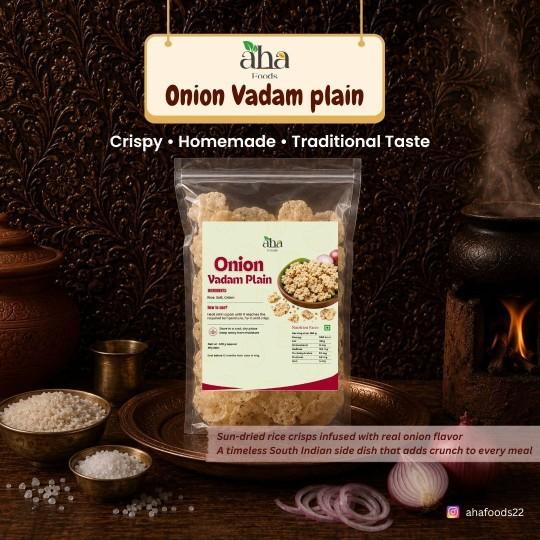 Aha Foods Onion Vadam Plain - 100g Aha Foods Onion Vadam Plain - 100g