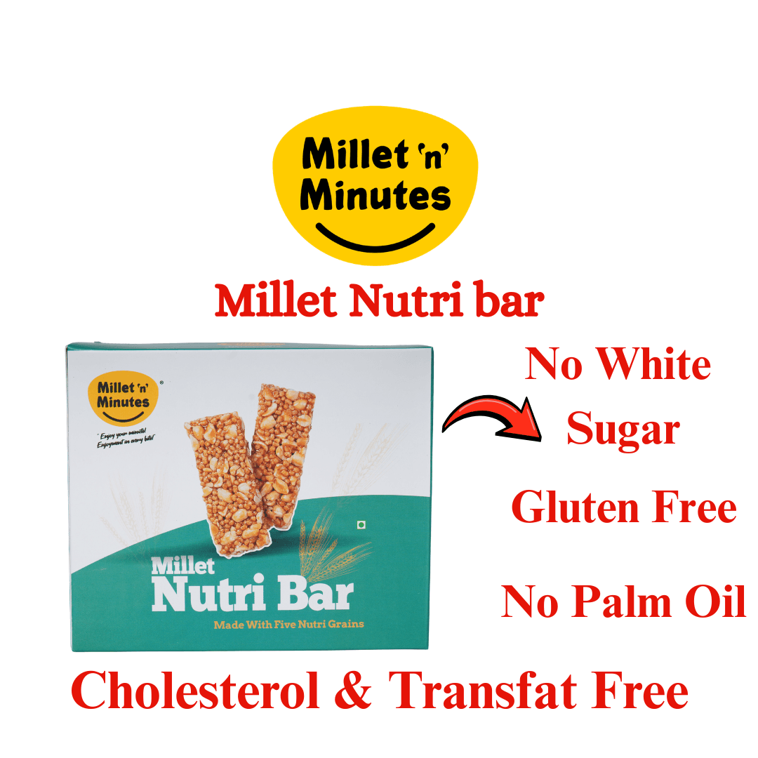 Millet Nutribar made with 5 nutri grains Millet Nutribar made with 5 nutri grains