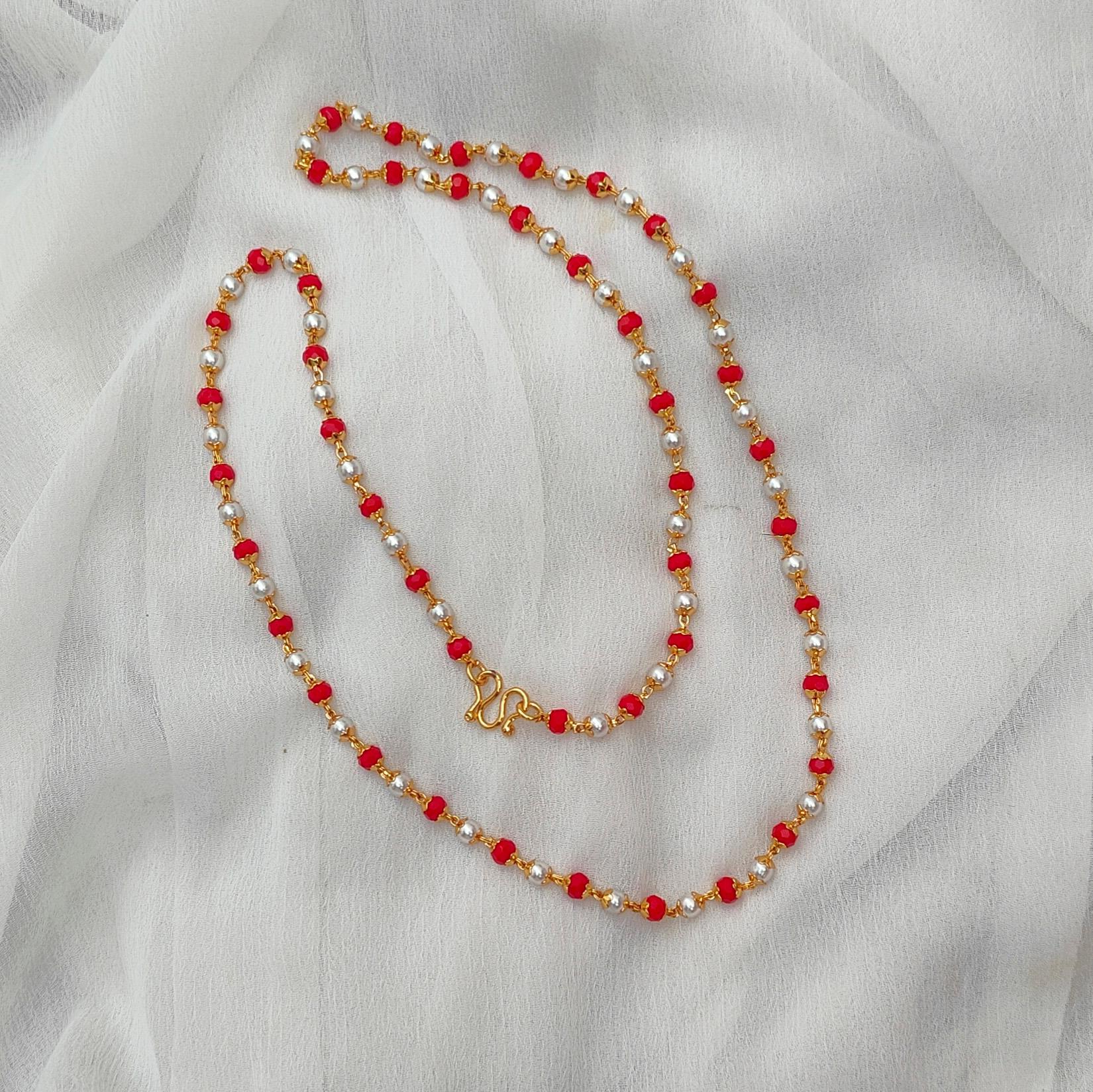 Pearl coral combo chain Pearl coral combo chain