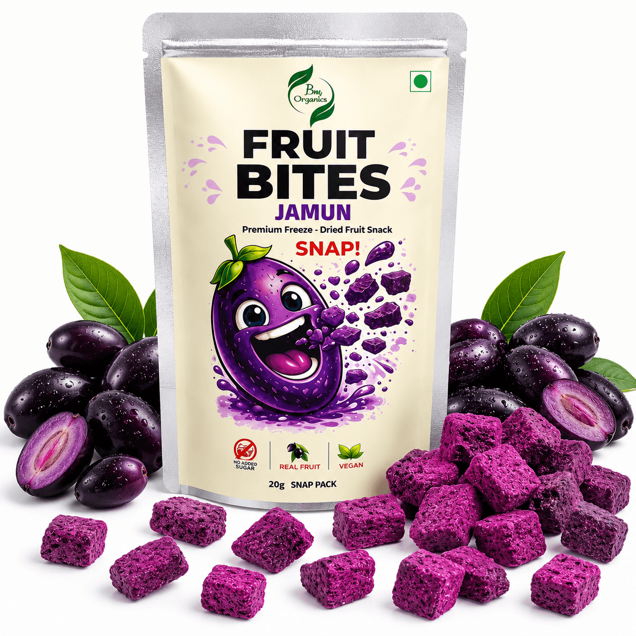 Freeze-Dried Jamun Bites Freeze-Dried Jamun Bites