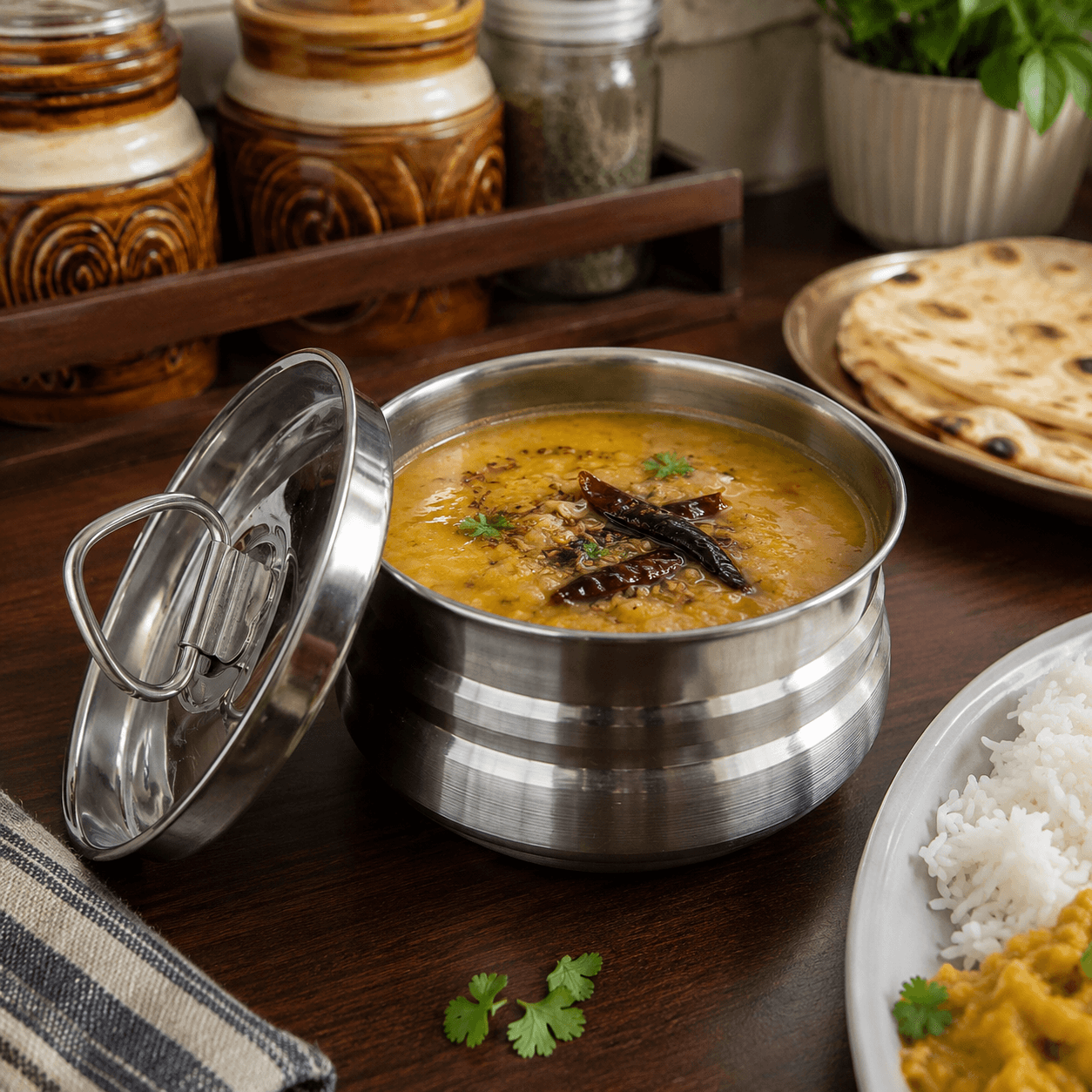 Premium Stainless Steel Mini Curry Pot with Lid 250ml Premium Stainless Steel Mini Curry Pot with Lid 250ml