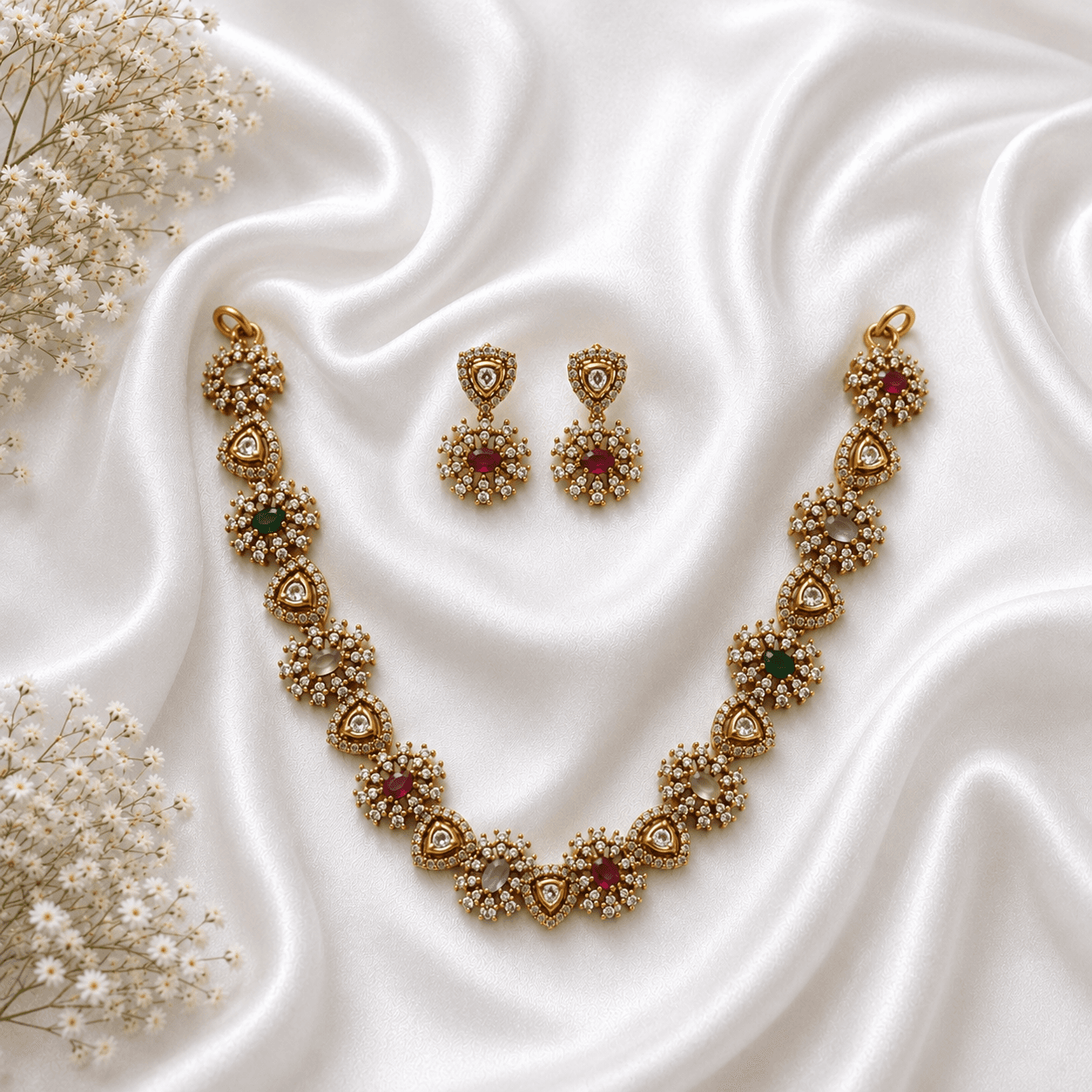 Floral Radiance Necklace set Floral Radiance Necklace set