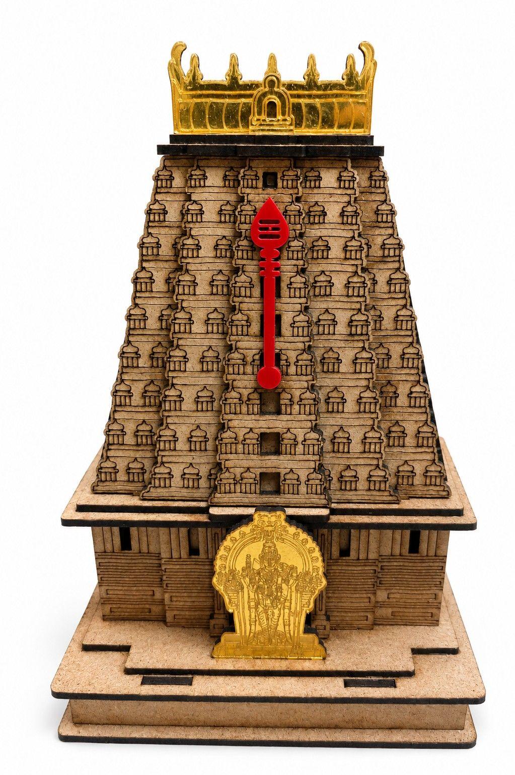 Wooden Miniature Lord Murugan Temple Wooden Miniature Lord Murugan Temple