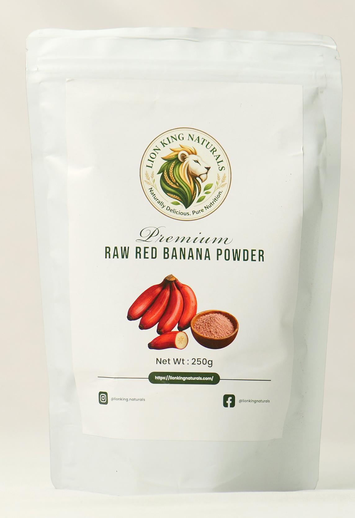 PREMIUM RAW - RED BANANA POWDER - 250 GRM PREMIUM RAW - RED BANANA POWDER - 250 GRM