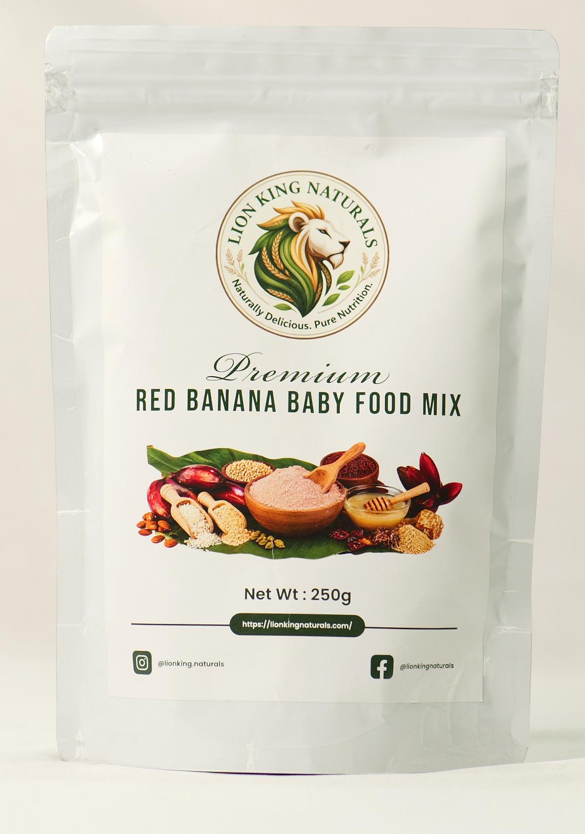 PREMIUM - RED BANANA BABY FOOD MIX - 250 GRM PREMIUM - RED BANANA BABY FOOD MIX - 250 GRM