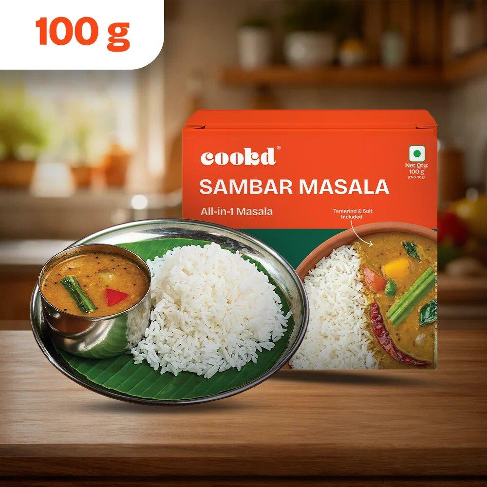 Cookd Sambhar Masala - 100g Cookd Sambhar Masala - 100g