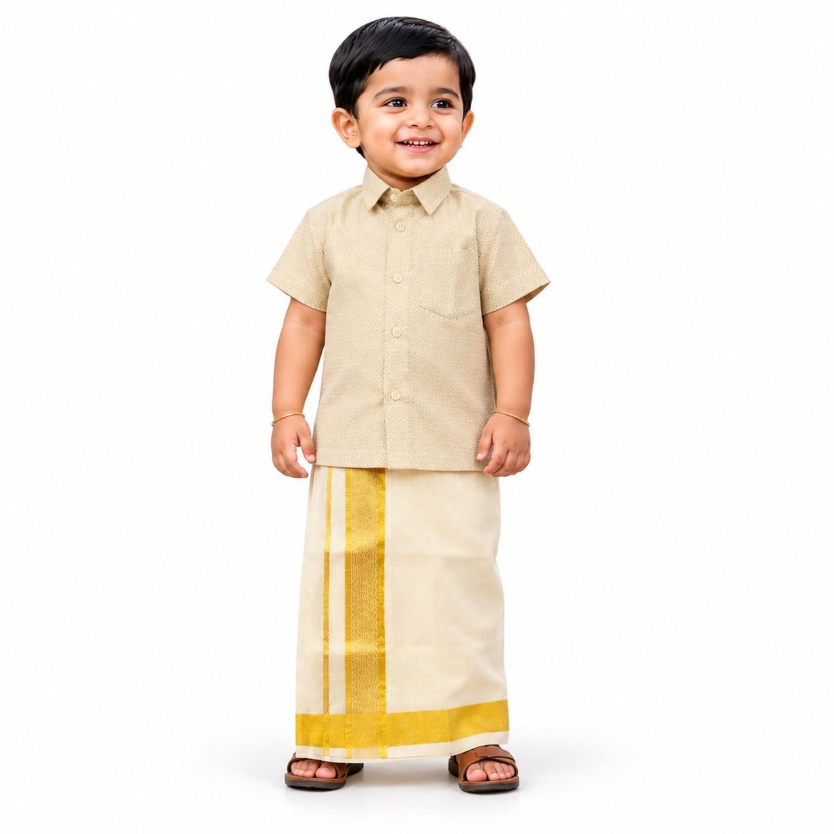 Golden heritage boys vesti & shirt Golden heritage boys vesti & shirt